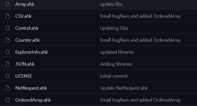AHK libraries